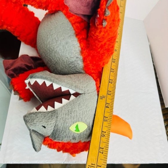 Build-a-Bear Great Wolf Lodge Magiquest 16" Plush Charlock Red Dragon Glow dark - Picture 15 of 15